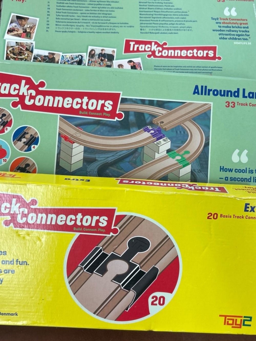 Toy2 - Track connectors. 3 box’s never opened